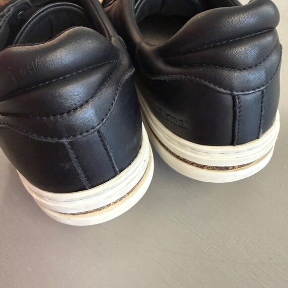 SIZE 42 11 Womens 9 9.5 Mens Birkenstock Bend Low Black Leather Sneakers - Picture 7 of 12